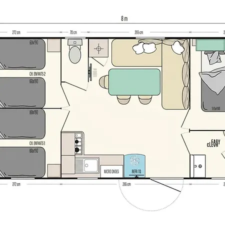 Mobil-home Confortable Avec Terrasse A - Api-1-52-1315 Κάμπινγκ *