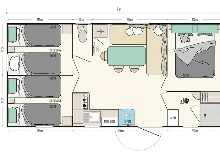 Mobil-home Confortable Avec Terrasse A - Api-1-52-1315 Κάμπινγκ *